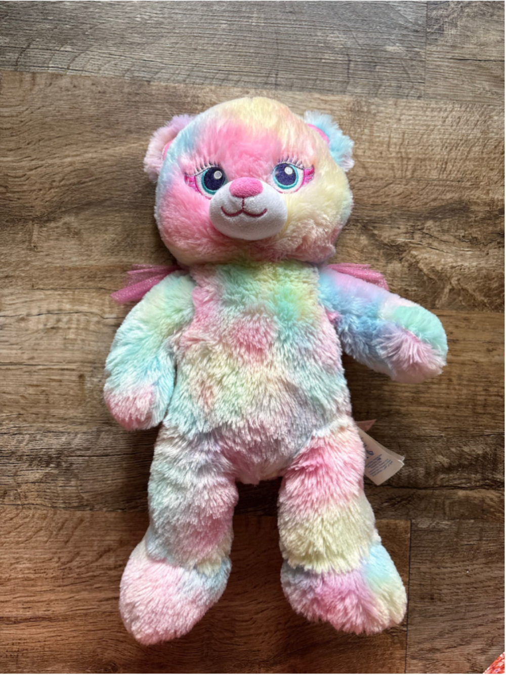 Build-A-Bear "Beary Fairy Friends" Pastel Rainbow Teddy Bear with Wings Sounds